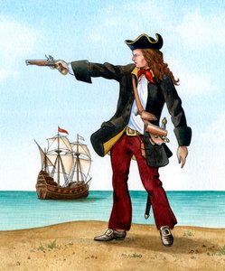 Anne Bonny, c1698, Irlandzki Pirat.