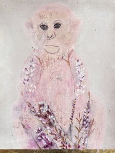 Eteryczny portret małpy autorstwa Karenina Fabrizzi
