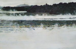 Krajobraz nad Misty Lake