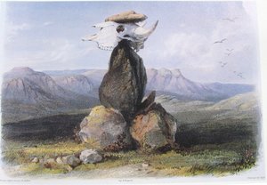 Karl Bodmer Magiczny stos Indian Assinboin autorstwa Karl Bodmer