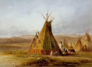 Assiniboin / Tipi / Obóz Karla Bodmera