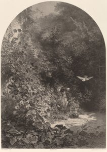 Zakątek ogrodu autorstwa Karl Bodmer