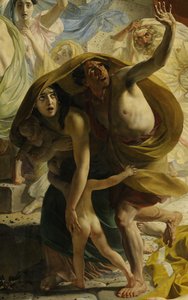 Fragment Ostatniego dnia Pompejów (autor Karl Bryullov, 1833, Muzeum Rosyjskie)