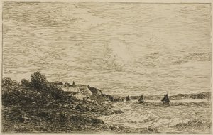 Sekwana przed Honfleur autorstwa Karl Daubigny