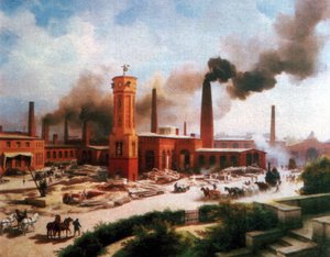 Instytut inżynierii mechanicznej Borsig w Berlinie autorstwa Karl Eduard Biermann