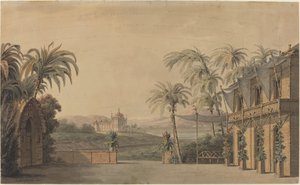 Turecka scenografia autorstwa Karl Ferdinand Langhans
