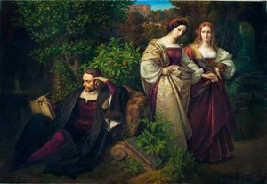Torquato Tasso i dwie Leonory autorstwa Karl Ferdinand Sohn