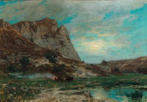 Żołnierze w spoczynku autorstwa Carl Friedrich Lessing