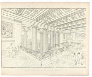 Altes Museum Berlin: Widok na schody, 1852 r. autorstwa Karl Friedrich Schinkel