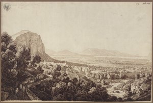 „Widok doliny Partinico na Sycylii” autorstwa Karl Friedrich Schinkel