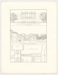 Przedłużona Wilhelmstraße, plansza 19 z serii „Zbiór projektów architektonicznych” autorstwa Karl Friedrich Schinkel