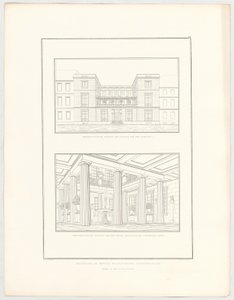 Projekt miejskiego budynku mieszkalnego, arkusz 67 z serii „Zbiór projektów architektonicznych” autorstwa Karl Friedrich Schinkel