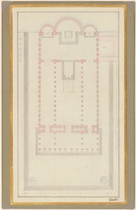 Plan terenu katedry w Berlinie autorstwa Karl Friedrich Schinkel