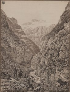 Przełęcz Lueg koło Salzburga autorstwa Karl Friedrich Schinkel
