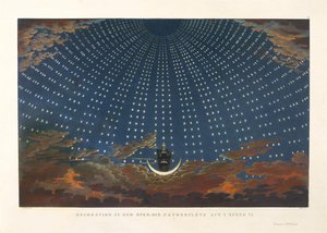 Scenografia do opery Czarodziejski flet Wolfganga Amadeusza Mozarta, 1847-1849. autorstwa Karl Friedrich Schinkel