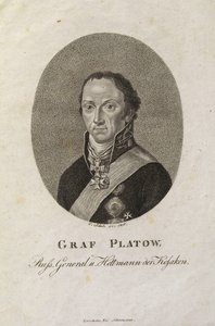 Portret hrabiego Matwieja Iwanowicza Płatowa 1757-1818 autorstwa Karl Friedrich Schulz
