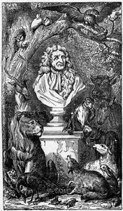 Alegoryczne popiersie Jeana de La Fontaine