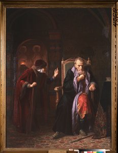 Car Iwan IV Groźny (1530-1584) i jego pielęgniarka (car Iwan Groźny i jego pielęgniarka) - Obraz Karla Bogdanovicha Weniga (1830-1908), olej na płótnie autorstwa Karl Gottlieb Wenig
