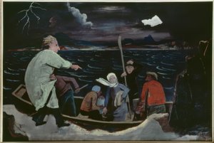 Lądowanie autorstwa Karl Hofer