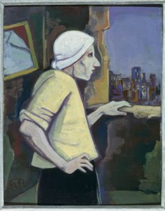 Kobieta przy oknie autorstwa Karl Hofer