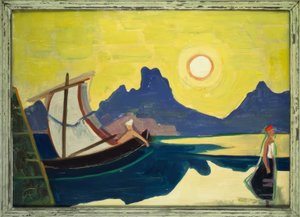 Jezioro i góry autorstwa Karl Hofer