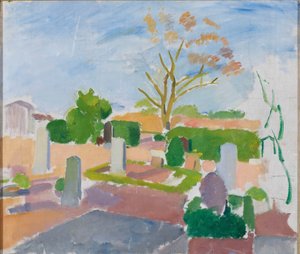 Cmentarz, Christiansø autorstwa Karl Isakson