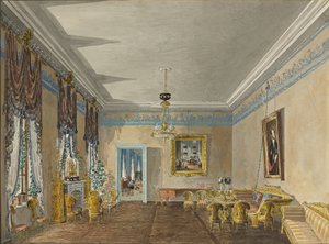 Salon w domu księżnej Anny Gagariny w Petersburgu, 1799