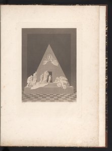 Widok z przodu pomnika nagrobnego Pomnik nagrobny Marii Krystyny, arcyksiężnej austriackiej, w kościele Augustinerkirche w Wiedniu (tytuł serii) autorstwa Karl Joseph Aloys Agricola