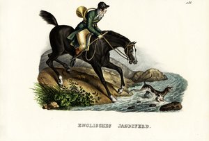 Angielski koń myśliwski, 1824 autorstwa Karl Joseph Brodtmann