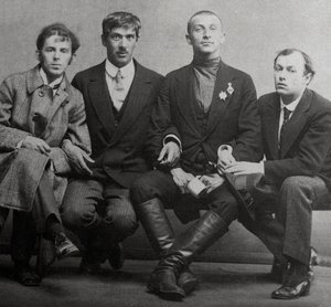 Osip Mandelstam, Korney Chukovsky, Benedikt Livshits i Yury Annenkov, 1914