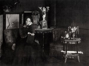 Vera Fiodorovna Komissarzhevskaya, rosyjska aktorka, ok. 1900 autorstwa Karl Karlovich Bulla