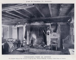 Farma Conaghera, hrabstwo Antrim (zdjęcie czarno-białe) autorstwa Karl Karlovich Piratsky