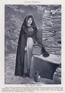 Irlandzki płaszcz (zdjęcie czarno-białe)