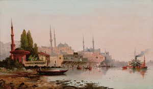 Bejrut, ok. 1890 (olej na płótnie) autorstwa Karl Kauffman