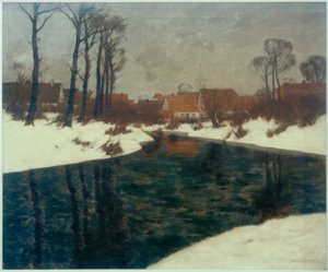 Zimowy dzień w Rheinhessen autorstwa Karl Kustner