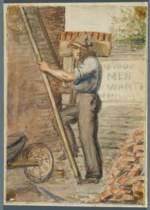 Murarz, 1864 (wc na czarnej podkładce)