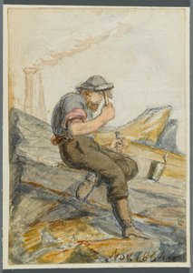 Stone Worker, 1864 (wc na czarnym podrysie medialnym)