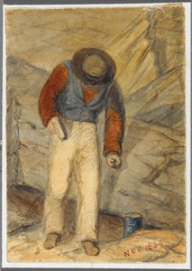 Stone Worker, 1864 (wc na czarnym podrysie medialnym)