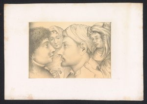 Dwóch mężczyzn i vrouwen Projekty i opracowania XV-wiecznego holenderskiego mistrza. Wiek. Na podstawie oryginałów przechowywanych w Bibliotece Królewskiej w Berlinie (tytuł serii)