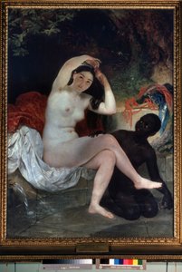„Bethsabee au bain” (Kąpiąca Batszeba) Peinture de Karl Pavlovich Briullov (Brioullov) (1799-1852) 1832 Państwowe Muzeum Rosyjskie, Saint Petersbourg, Rosja autorstwa Karl Pavlovich Bryullov