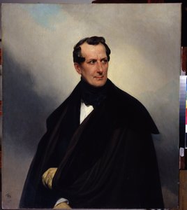 ""Portret hrabiego Władimira Musina-Puszkina (Musin Puszkina) (1798-1854)"" Obraz Karla Pavlovicha Briullova (Bryullov) (1799-1852) 1830 Regionalne Muzeum Sztuki Archangielsk Rosja autorstwa Karl Pavlovich Bryullov