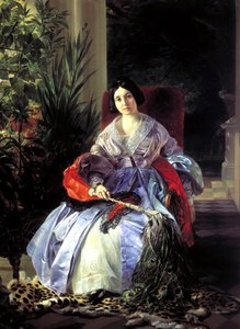 Portret księżniczki Elizavety Pavlovny Saltykov, 1841. autorstwa Karl Pavlovich Bryullov