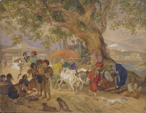 Źródła słodkiej wody w pobliżu Konstantynopola, 1849 autorstwa Karl Pavlovich Bryullov