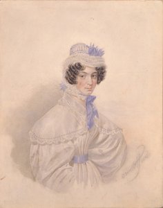 Portret Anny Borysownej Bakuniny 1802-1835, 1835 autorstwa Karl Pavlovich Bryullov