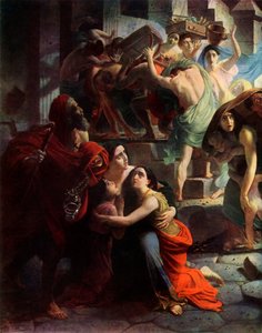 Ostatni dzień Pompejów, 1833, szczegół, 1965. autorstwa Karl Pavlovich Bryullov