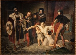 Ofiara Ines Di Castro (Śmierć Ines Di Castro) (olej na płótnie)