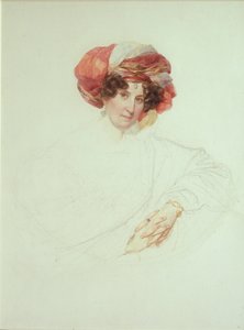 Kobieta w turbanie. Portret hrabiny Marii Grigoryevny Razumovskiej 1772-1865, z domu Vyazemskaya, 1827-1830 autorstwa Karl Pavlovich Bryullov