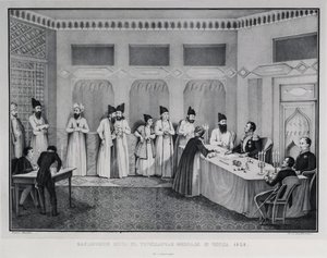 Podpisanie traktatu w Turkmenchaju, 1828