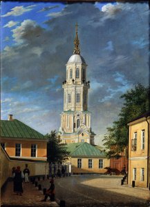 Zaułek Krivokolenny w Moskwie, 1843 autorstwa Karl Petrovich Bodri