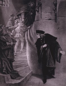 Scena z Króla Ryszarda III Szekspira (Akt III, Scena 5) (lito)